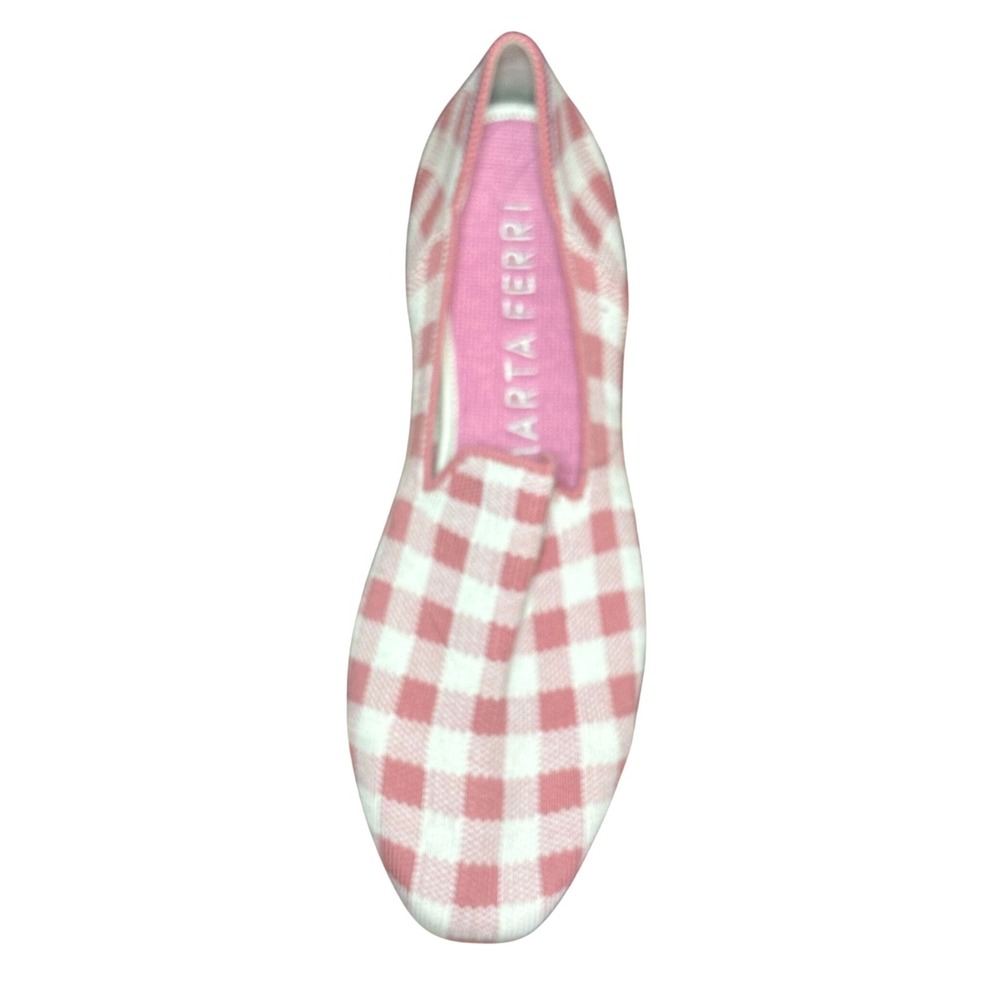 Rothy's‎ x Marta Ferri Pink Gingham Wool Loafer Single Left Shoe Womens 10 NWOB